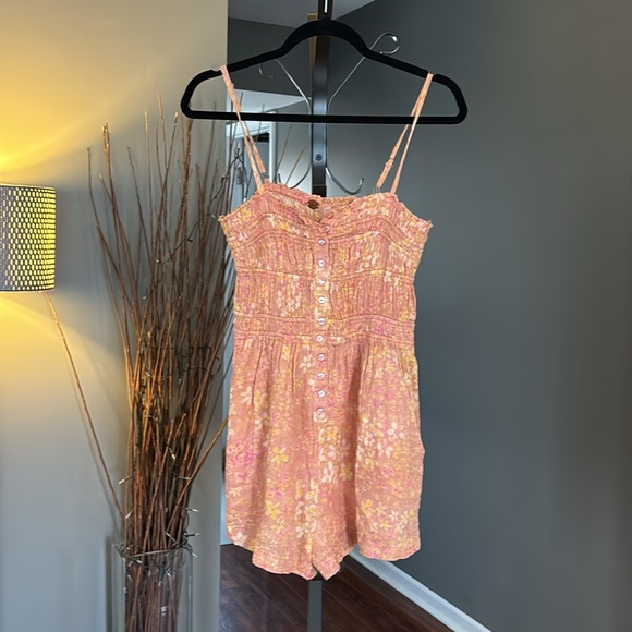 Free People FP One Sammi Floral Romper with adjustable straps. Small NWOT - Picture 4 of 17